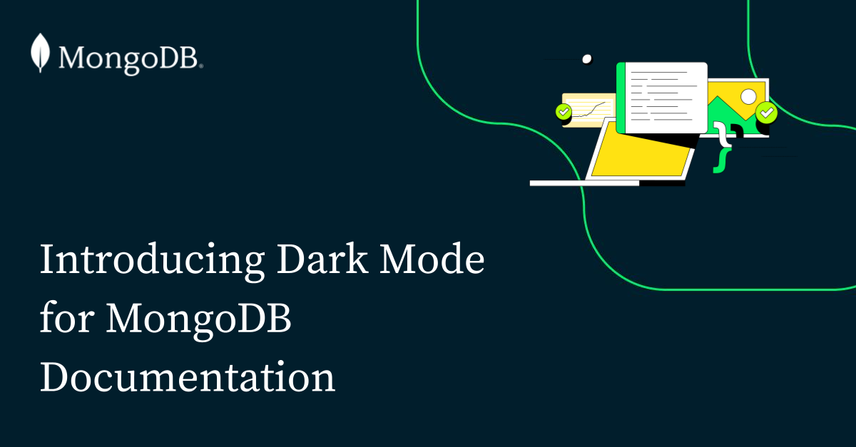 MongoDB 文档推出深色模式